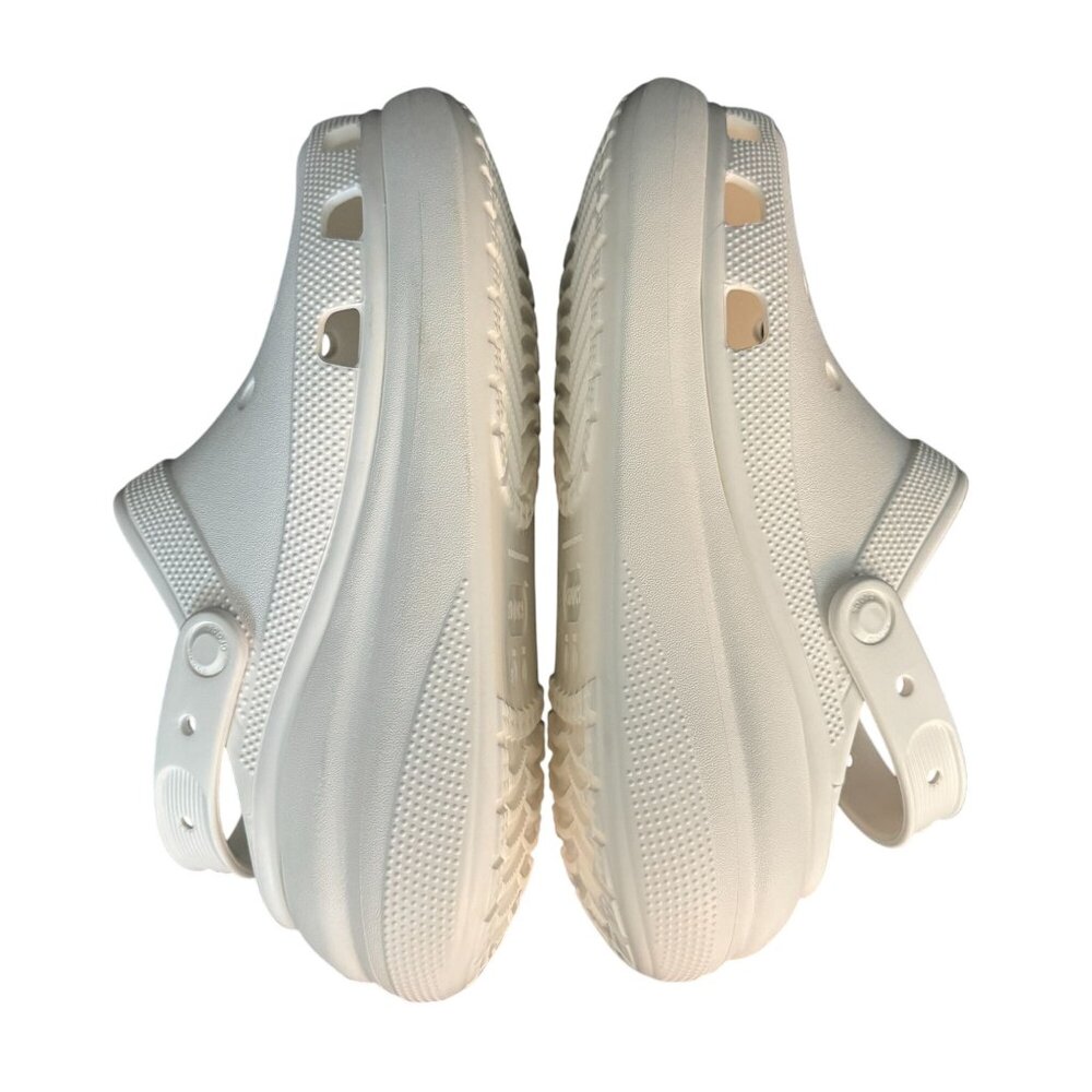 Crocs Unisex Classic Crush Platform Clogs White, Size 9/M 11/W NWOB - Picture 7 of 10